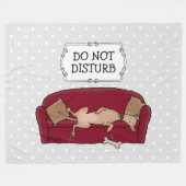 Couch Greyhound (flawn) Dog Lazy Slapende Funny Fleece Deken (Voorkant (Horizontaal))