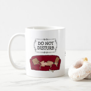 Couch Greyhound (flawn) Dog Lazy Slapende Funny Koffiemok