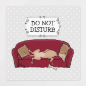Couch Greyhound (flawn) Dog Lazy Slapende Funny Labels (Design 1)