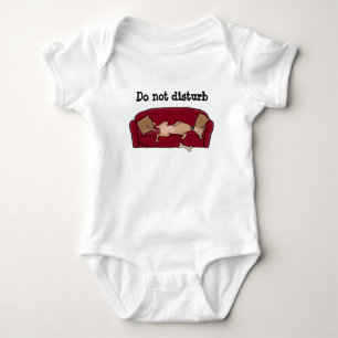 Couch Greyhound (flawn) Dog Lazy Slapende Funny Romper