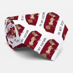 Couch Greyhound (flawn) Dog Lazy Slapende Funny Stropdas