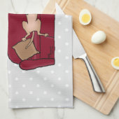 Couch Greyhound (flawn) Dog Lazy Slapende Funny Theedoek (Quarter Fold)