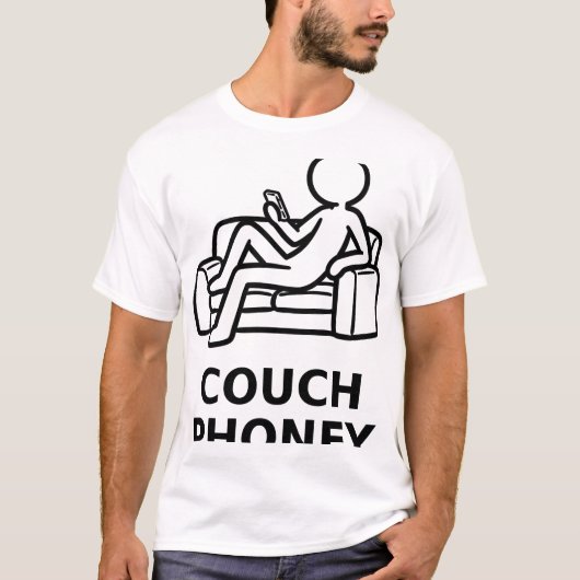 Couch nep t-shirt (Voorkant)