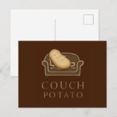 Couch Potato Ansichtkaart - Chocolade Briefkaart (Voorkant / Achterkant)