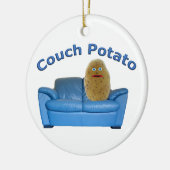 Couch Potato Ceramic Ornament (Links)