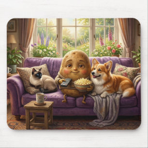 Couch Potato Corgi en Kat Muismat