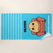 Couch Potato en trots Strandlaken (Voorkant)