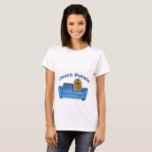 Couch Potato Funny Maternity T-shirt (Voorkant volledig)