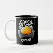 Couch Potato Funny Mug Tweekleurige Koffiemok (Links)