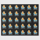 Couch Potato Funny Potato Pun Dark BG Cadeaupapier (Vlak)