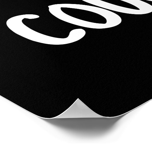 Couch Potato Funny Potato Pun Dark BG Poster (Hoek)