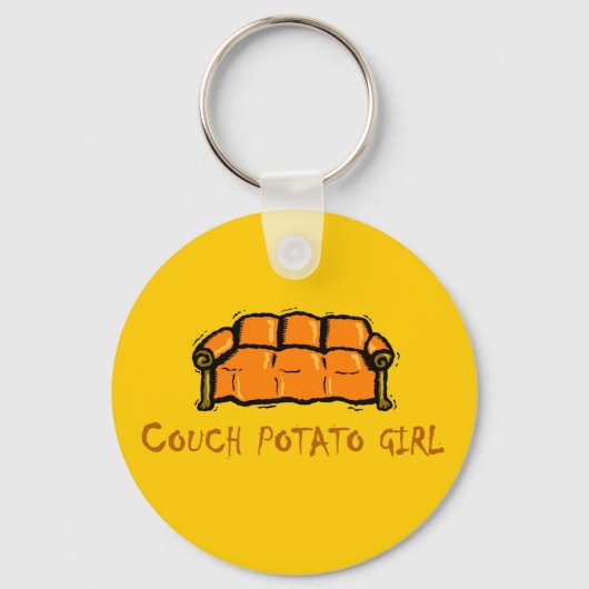 Couch Potato Girl Sleutelhanger (Voorkant)
