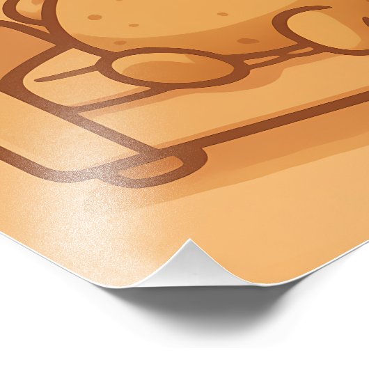 Couch Potato Mode Funny Lazy Design Foto Afdruk (Hoek)