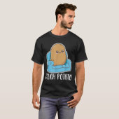 Couch potato schattig kawaii grappige aardappel ko t-shirt (Voorkant volledig)