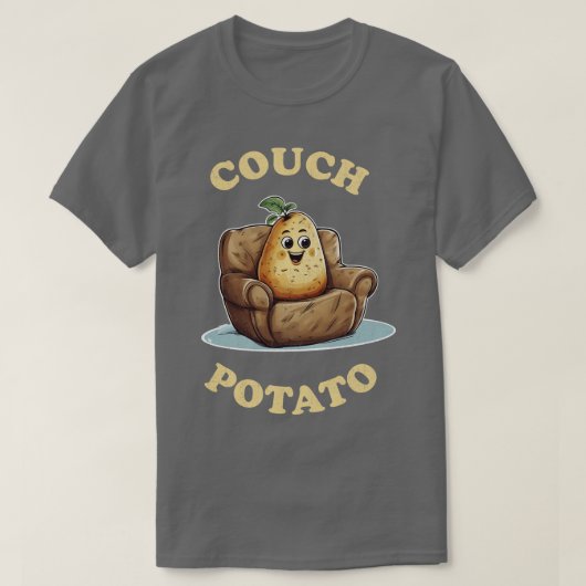Couch Potato  T-shirt (Design voorkant)