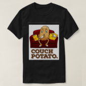 Couch Potato voor Soap Opera TV Fans T-shirt (Design voorkant)