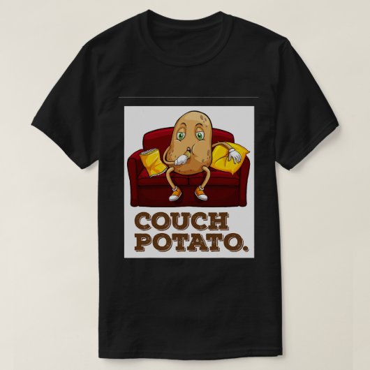 Couch Potato voor Soap Opera TV Fans T-shirt (Design voorkant)