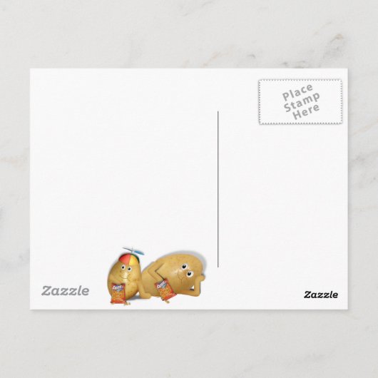 Couch Potatoes Vader & Zoon Briefkaart (Achterkant)