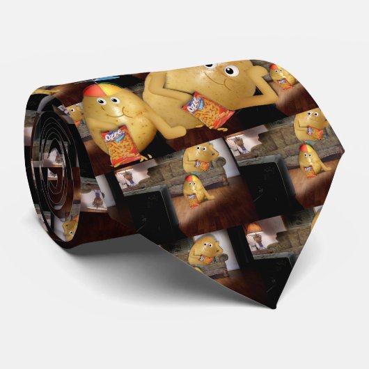 Couch Potatoes Vader & Zoon Stropdas (Opgerold)