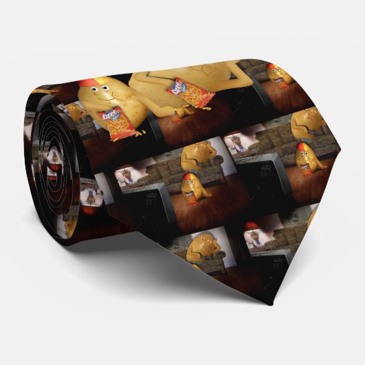 Couch Potatoes Vader & Zoon Stropdas (Opgerold)