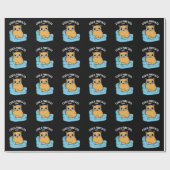 Couch Purrtato Funny Potato Pun Dark BG Cadeaupapier (Vlak)