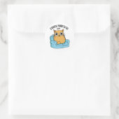 Couch Purrtato Funny Potato Pun  Ronde Sticker (Tas)