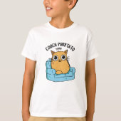 Couch Purrtato Funny Potato Pun T-shirt (Voorkant)