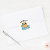 Couch Purrtato Grappige Aardappel Woordspeling Ronde Sticker (Envelop)