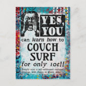 Couch Surf - Funny Vintage Ad Briefkaart (Voorkant)
