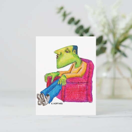 Couchaardappel Briefkaart (Staand voorkant)