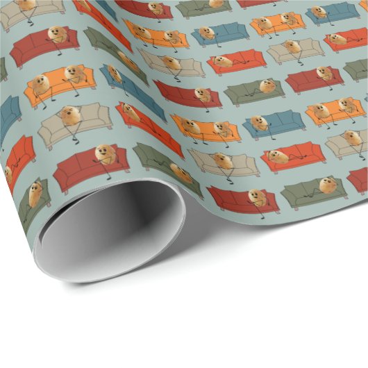 Couchaardappel Cadeaupapier (Rol Hoek)