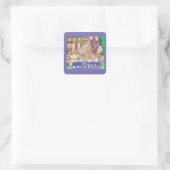 Couchaardappel Vierkante Sticker (Tas)
