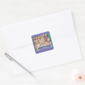 Couchaardappel Vierkante Sticker (Envelop)