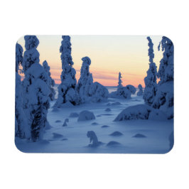 Couché de soleil en Laponie Magneet