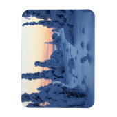 Couché de soleil en Laponie Magneet (Verticaal)