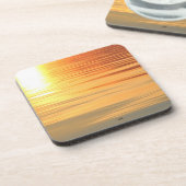 couché de soleil plume  bier onderzetter (Linkerzijde)