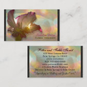 couché du sol Elegant Floral Professional Standard Visitekaartje (Voorkant / Achterkant)
