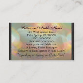 couché du sol Elegant Floral Professional Standard Visitekaartje (Achterkant)