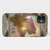 couché du soleil Floral Beauty Monogram Case-Mate iPhone Case (Achterkant (horizontaal))