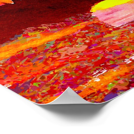 Coucher de soleil shabbat shalom poster (Hoek)