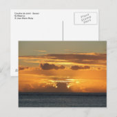 Coucher de soleil - Sunset - Ile Maurice Briefkaart (Voorkant / Achterkant)