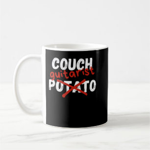 Couchgitarist, geen aardappel koffiemok
