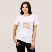 Coucou Maman Bloemenlint Tri-Blend Shirt (Voorkant volledig)