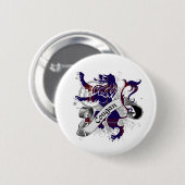 Cougan Tartan Lion 2 Ronde Button 5,7 Cm (Voorkant /achterkant)