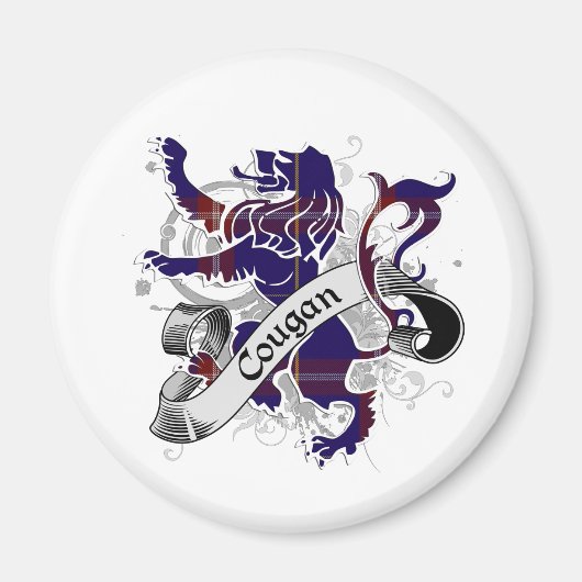 Cougan Tartan Lion Magneet (Voorkant)