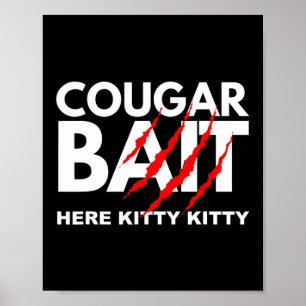 Cougar aas leuk Halloween kostuum oudere vrouw jon Poster