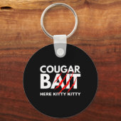 Cougar aas leuk Halloween kostuum oudere vrouw jon Sleutelhanger (Voorkant)