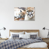 Cougar, berlion, Florida panther, Puma Canvas Afdruk (Insitu (Slaapkamer))