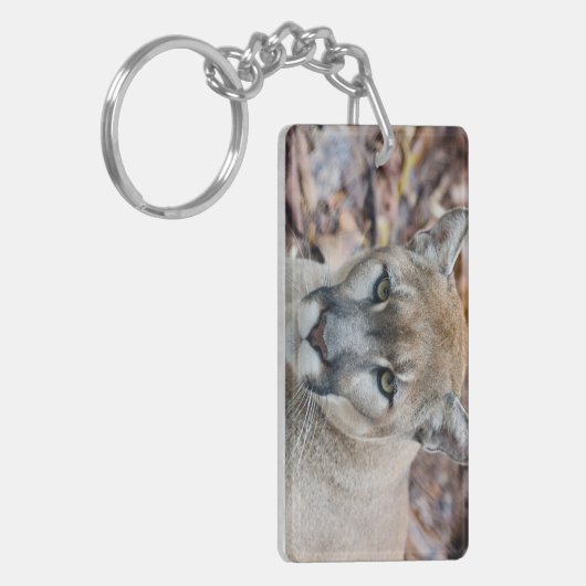 Cougar, berlion, Florida panther, Puma Sleutelhanger (Voorkant Links)