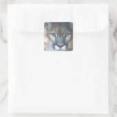 Cougar, berlion, Florida panther, Puma Vierkante Sticker (Tas)